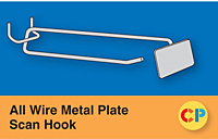 All Wire Metal Plate Scan Hooks