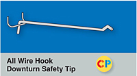 All Wire Hook Downturn Safety Tip