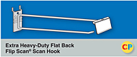 Extra Heavy-Duty Flat Back Flip Scan Hooks