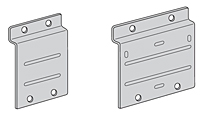 Slat Wall Back Plates (Raw Metal/Unplated)