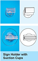 Sign Holder with Suction Cups