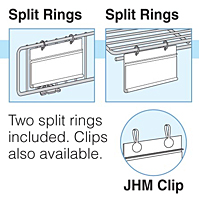 hanging label holders for paper labels - insert