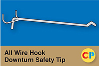 All Wire Hook Downturn Safety Tip