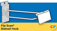 Slatwall Flip Scan Hook Fits Slatwall