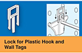 Lock for Plastic Hooks and Wall Tags