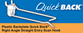 Plastic Backplate Quick Back Right Angle Straight Entry Scan Hooks
