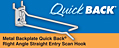 Metal Backplate Quick Back Right Angle Straight Entry Scan Hooks