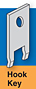 Hook Key for Plastic Hooks and Wall Tags