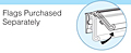 SI CST Hinged Talker - For Right Angle Promotional Flags