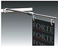 SI Aisle Sign Arm with Crossbar Mount