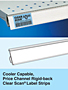 SI Cooler Capable Rigid-back Clear Scan Label Strips