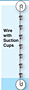Wire Merchandiser Strip with Suction Cups