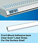 Front-Mount Adhesive-back Label Clear Scan Strips