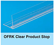 OFRK Clear Front Product Stop for Pusher and Dividers